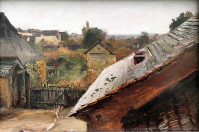 Vue sur les toits et les jardins - Carl Blechen